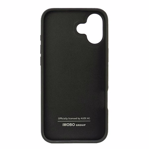 Audi Sintetinės odos iPhone 16 Plus 6.7" juodas/juodas kietas dėklas AU-TPUPCIP16M-GT/D2-BK