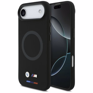 BMW M Silicon Logo MagSafe Dėklas for iPhone Air - juodas