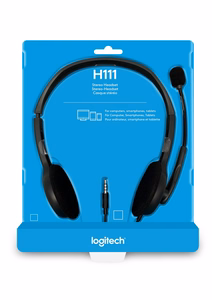 Logitech H111 Стереогарнитура серый