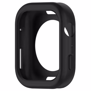 Силиконовый чехол для Apple Watch 44 мм (Series 4/5/6/SE) - чёрный