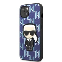 Karl Lagerfeld KLHCP13SPMNIKBL iPhone 13 mini 5.4" kietas dėklas mėlynas/mėlynas Monograma Ikonik Pleistras