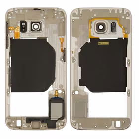 Vidinis korpusas Samsung G920F S6 auksinis su zumeriu ir šoniniais mygtukais originalus (used Grade B)