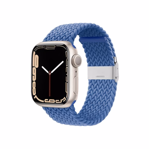 Crong Wave Band pintas dirželis, skirtas Apple Watch 44 / 45 / 46 / 49 mm, mėlynas
