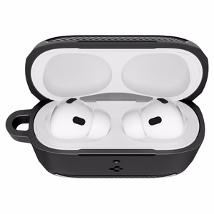 Spigen Rugged Armor dėklas AirPods 3 - matinės juodos spalvos