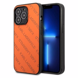 Karl Lagerfeld Perforated Allover Case for iPhone 13 Pro / 13 6.1" - Orange