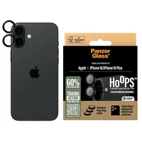 PanzerGlass Hoops Juodas Objektyvo apsauga iPhone 16 6.1" / 16 Plus 6.7" 1283