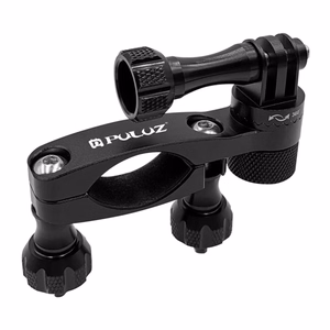 Puluz Aluminum Handlebar Mount with 360-Degree Rotation for Action Cameras (Black)