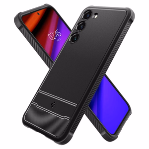 Spigen Rugged Armor dėklas telefonui Samsung Galaxy S23 - matinė juoda