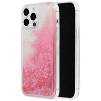 Dėklas telefonui Liquid Heart Iphone 11 Pro rožinės aukso spalvos