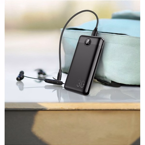 VEGER Išorinė baterija 30000 mAh PD QC3.0 3A 20W L30 (W3008PD) juoda