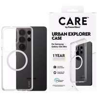 CARE by PanzerGlass Urban Explorer Transparent Case w. White Qi for Samsung Galaxy S26 Ultra - transparent