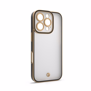 Silky Gold dėklas telefonui iPhone 16 6,1" juodas