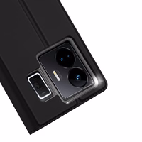 Dux Ducis Skin Pro dėklas Realme GT Neo 5 / Realme GT3 Flip kortelių piniginė stovas juoda
