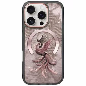 Nimmy Magnetinis Fantazijos Gyvūnas MagSafe Dėklas telefonui iPhone 16 Pro - Rožinis auksas
