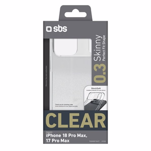 SBS Skinny dėklas, skirtas iPhone 18 Pro Max / 17 Pro Max – skaidrus
