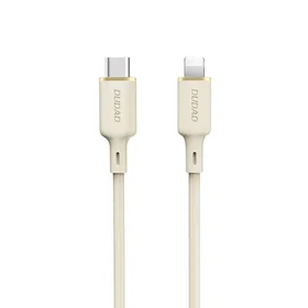 Dudao L7SCL USB-C - Lightning kabelis 30W 1m - smėlio spalvos