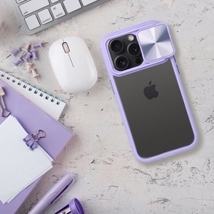 SLIDER dėklas telefonui IPHONE 15 Pro violetinis