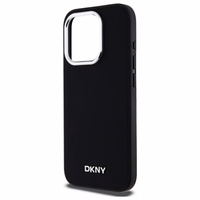 DKNY Paprastas logotipas magnetinis iPhone 15 Pro Max dėklas - juodas
