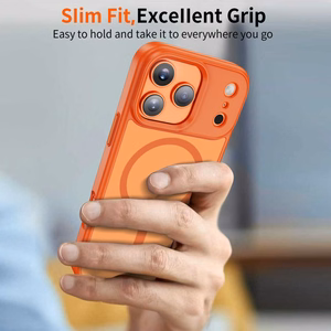 Tech-Protect MagMat MagSafe dėklas iPhone 17 Pro Max oranžinis