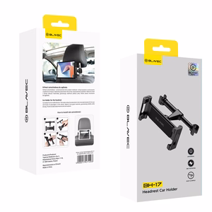 Blavec Automobilio laikiklis BH-17 prie galinės sėdynės galvos atramos (BH17-HRB) juodas