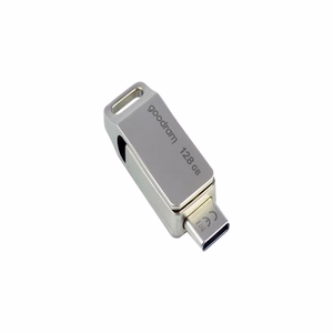 Goodram USB atmintinė 128GB USB 3.2 ODA3 sidabrinė TYPE-A+TYPE-C