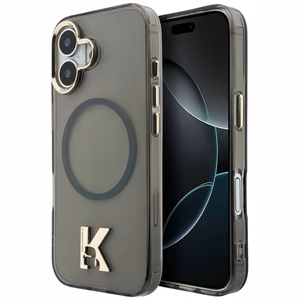 Karl Lagerfeld IML K Head Logo MagSafe Dėklas for iPhone 17 - juodas