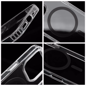 Dėklas telefonui Drop Glue spalvotos žiedinis magnētinis dangtelis suderinamas su MagSafe, skirtas IPHONE 13, juodas