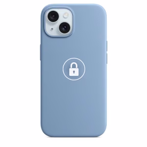 Чехол для телефона "Silicone Case v2" для iPhone 15 Plus / Winter Blue / в упаковке