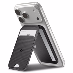 SPIGEN S314-2 SLIM FOLD TRIPOD MAGSAFE UNIVERSAL MAGNETINIS KORTELIŲ LAIKIKLIS juodas