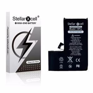 Akumuliatorius StellarXcell Diagnostic Apple iPhone 15 Pro 3274mAh (standartinė talpa + aukštos kokybės BMS kopija)
