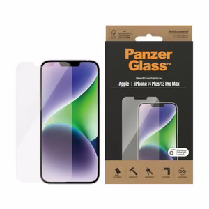 PanzerGlass Classic Fit antibakterinis stiklas iPhone 14 Plus / 13 Pro Max