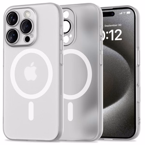 Tech-Protect MagSlim Magnetinis dėklas telefonui iPhone 16 Pro - baltas
