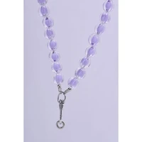 COLORFUL telefono dirželis, telefono pakabukas / virvelės ilgis 120 cm (60 cm kilpoje) / ant kaklo – violetinis