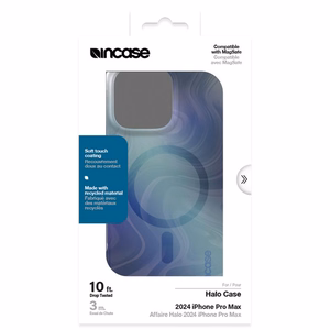 Incase Halo Case dėklas su MagSafe, skirtas iPhone 16 Pro Max, „Oil Slick Ocean“ spalvos