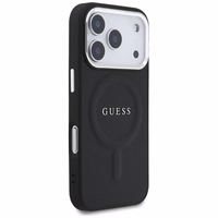 Guess Classic Logo Magnetinis dėklas telefonui iPhone 17 Pro - juodas