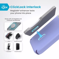 Speck Presidio2 Pro ClickLock & MagSafe - iPhone 16 Pro dėklas (Future Lavender / Cassis violetinis / baltas)