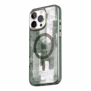 Moshi iGlaze MagSafe dėklas, skirtas iPhone 16 Pro Max, „Sunlit Green“ spalvos