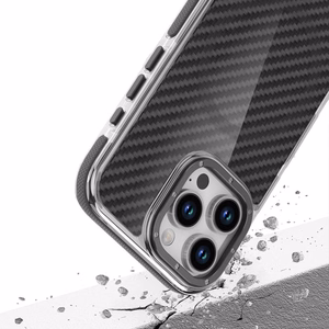 FIBER dėklas telefonui suderinamas su magnetine funkcija IPHONE 17 PRO juoda