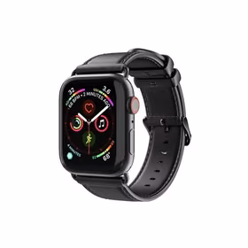 DUX DUCIS natūralios odos dirželis YA, skirtas Apple Watch 38 / 40 / 41 mm, juodas