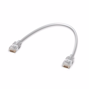 Ubiquiti UACC-Cable-Patch-EL-0.15M-W tinklo kabelis skaidrus, baltas Cat6