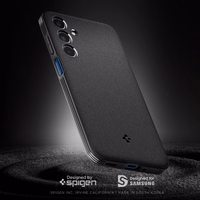 Spigen Essential SandBlast dėklas telefonui Samsung Galaxy M35 5G - juodas