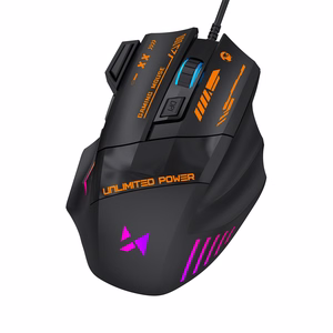 Wozinsky WMGK-1179W laidinė optinė žaidimų pelė, 7200 DPI, su apšvietimu, juoda