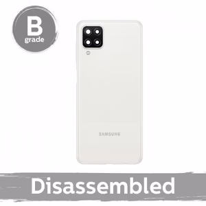 Galinis dangtelis skirtas Samsung A125 A12 / White / su stikliukais 100% originalus (9/10 naudotas)