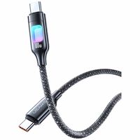 Laidas USAMS TC Series SJ750 100W USB-C į USB-C 1,2 m tamsus