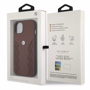 BMW odinis perforuotas dėklas iPhone 13 - raudonas
