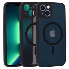 Pilnas matinės Mag dangtis telefonui Iphone 13 - juodas