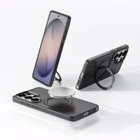 Rock Rotating Stovas Soft Touch Series Magnetic for Samsung Galaxy S26 juodas