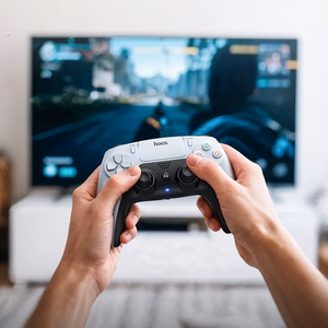Žaidimų valdymo pultelis Hoco GA1 for PS4/PS5 baltas