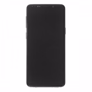 LCD ekranas suderinamas su Samsung G960 S9 su rėmeliu / Midnight Black / (Atnaujinta: Telemax) (Apdegusios ikonos baltame fone)