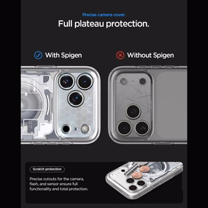 Spigen Ultra Hybrid MagSafe Zero One dėklas iPhone 18 Pro / 17 Pro, baltas